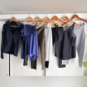 Lululemon Assorted Activewear Tops and Leggings size 4